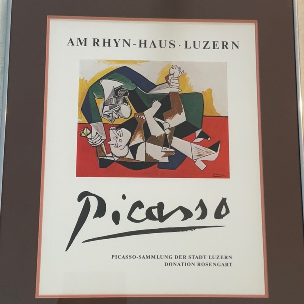 Pablo Picasso Picture Exhibition AM RHYN HAUS LUZERN Art Vintage Museum Framed - Picture 5 of 16